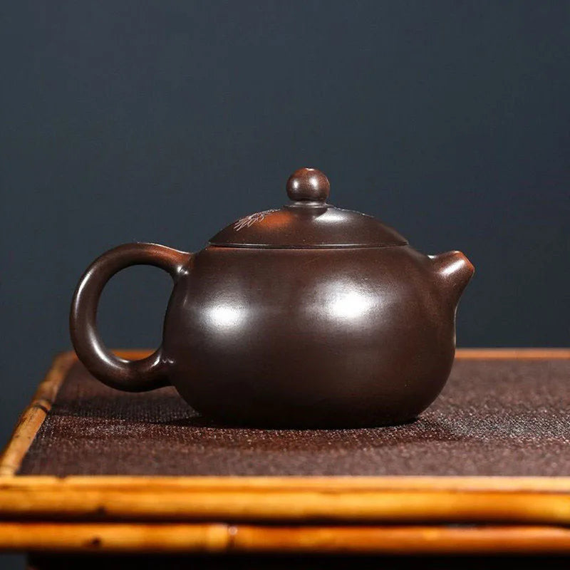 210ml Master Handmade Yixing Purple Clay Teapot Dragon Pattern Xishi Ball Hole Filter Kettle Chinese Teaware Zisha Tea Pot