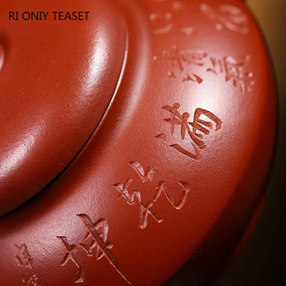 210ml Yixing Famous Purple Clay Teapots Authentic Handmade Tea Pot Raw Ore Dahongpao Mud Kettle Chinese Zisha Tea Set Teaware