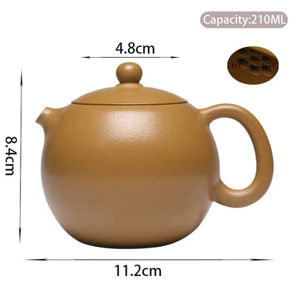 210ml Yixing High-end Purple Clay Teapots Famous Handmade Customized Xi Shi Tea Pot Teaware Kettle Chinese Zisha Tea Set Gifts