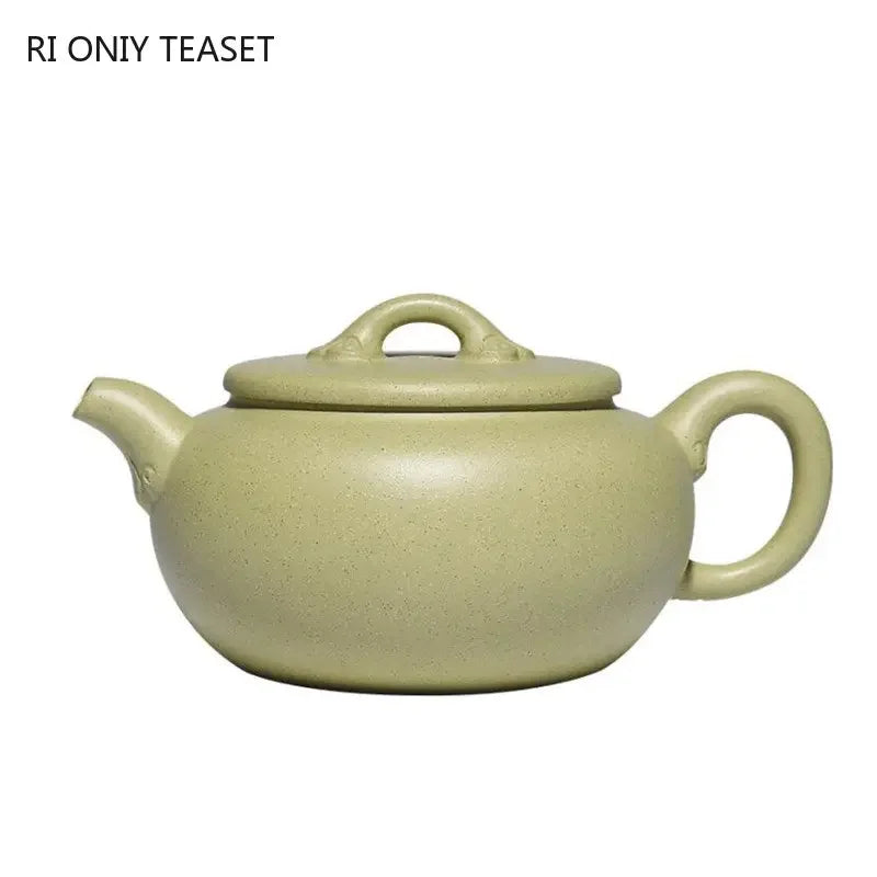 210ml Yixing Purple Clay Teapot Famous Artists Handmade Tea Pot Raw Ore Green Mud Kettle Chinese Authentic Zisha Tea Set Teaware