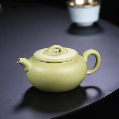 210ml Yixing Purple Clay Teapot Famous Artists Handmade Tea Pot Raw Ore Green Mud Kettle Chinese Authentic Zisha Tea Set Teaware