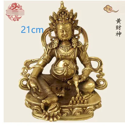 21CM Copper Statue Medicine Master Buddha Yellow God Wealth Green Tara Vajrasattva Great White Umbrella Cover Sun Tathaga