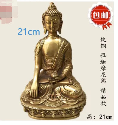 21CM Copper Statue Medicine Master Buddha Yellow God Wealth Green Tara Vajrasattva Great White Umbrella Cover Sun Tathaga