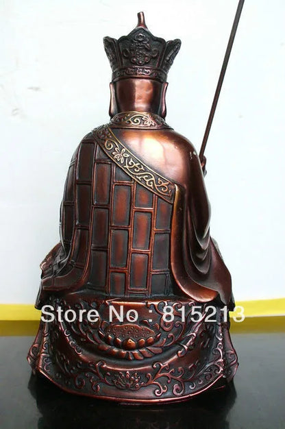 21CM Tibet Buddhism Ksitigarbha Bronze buddha Statue
