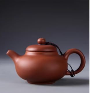 WEOPYCJ Xishi Teapot,Chinese Yixing Small Zisha Tea Pot,Handmade Pottery Mud Kungfu Zini Purple Clay Teapot,Suit Tieguanyin Puer Tea Pot Tea Table Decoration (Zini&6.7oz&200ml)