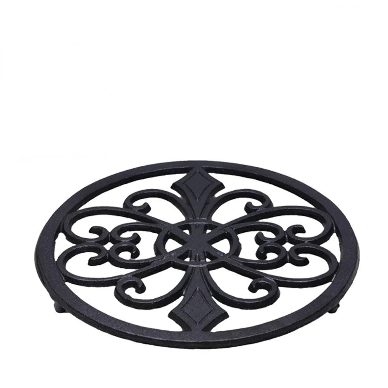 21cm Anti-Scalding Pot Mat Cast Iron Kettle Insulation Pad Iron Pot Holder Teapot Base for Heat Insulation Tea Set Accessories