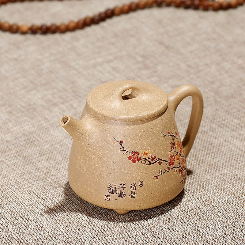 220ML Purple Clay Teapot Handmade painted Yixing Famous Kung Fu Zisha Tea Pot High Grade tea gift Free Shipping Price: US $224.7