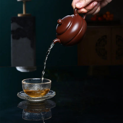 220ML Yixing Red Clay Teapot Kettle Archaize Teaware Puer Tea Ceremony Supplies Drinkware