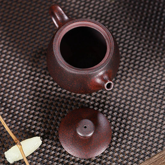 220cc Chinese Yixing Purple Clay Teapot Famous Handmade Tea Pot Raw Ore Old Section Mud Kettle High-end Zisha Tea Set Collection