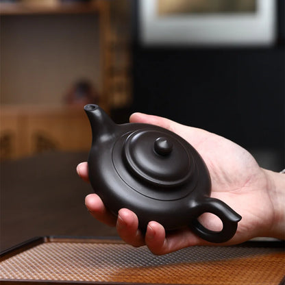 220cc Chinese Yixing Purple Clay Teapot Handmade Tea Pot Raw Ore Zisha Tea Set Customized Beauty Tea Maker