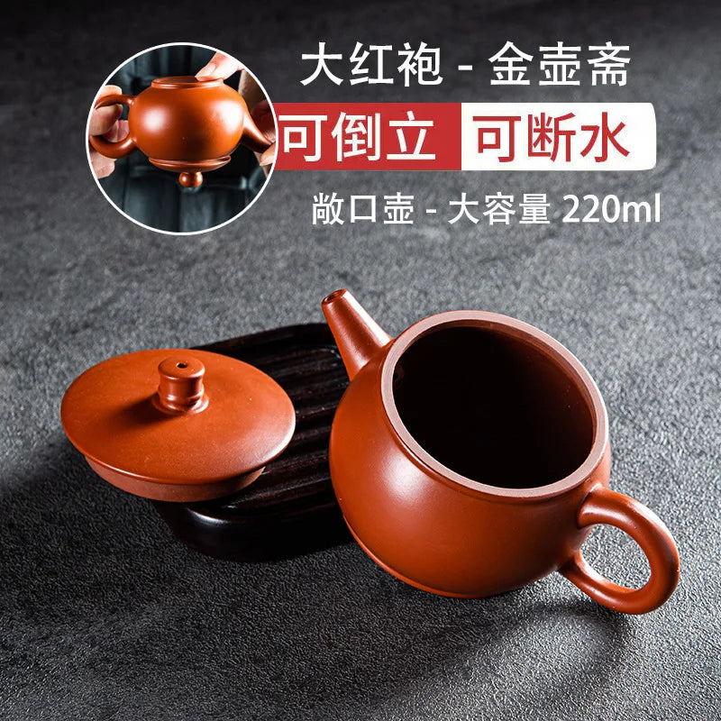 220cc Handmade Zhu Mud Beauty Kettle Household Filter Tea Sets Custom Chinese Zisha Tea Infuser