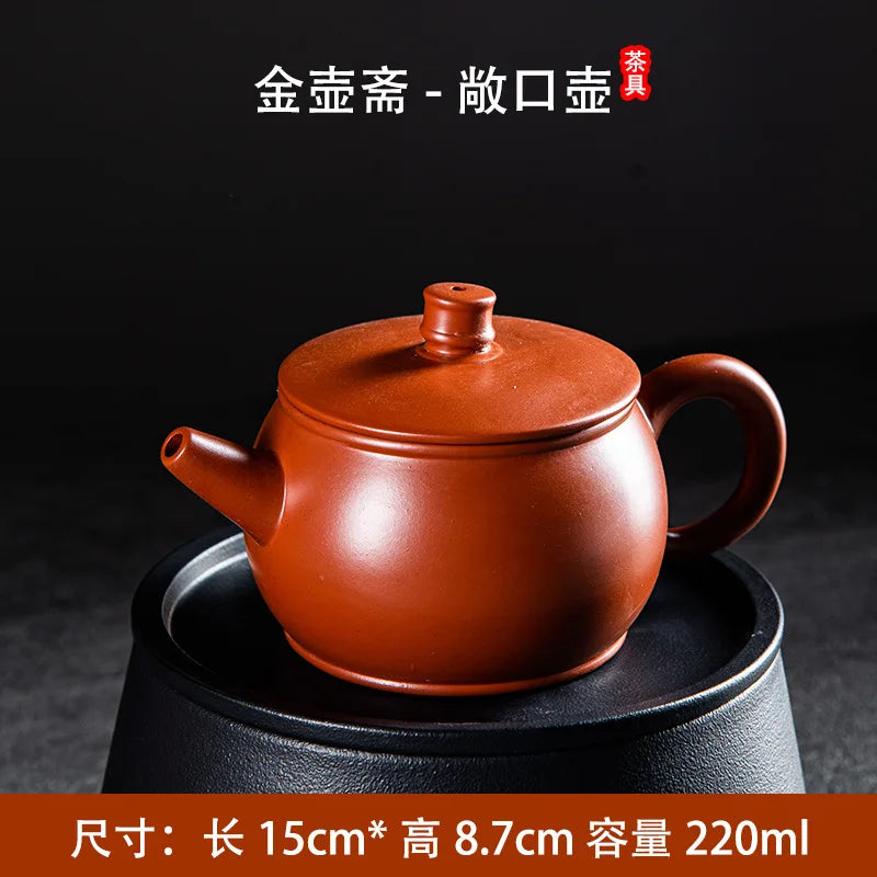 220cc Handmade Zhu Mud Beauty Kettle Household Filter Tea Sets Custom Chinese Zisha Tea Infuser