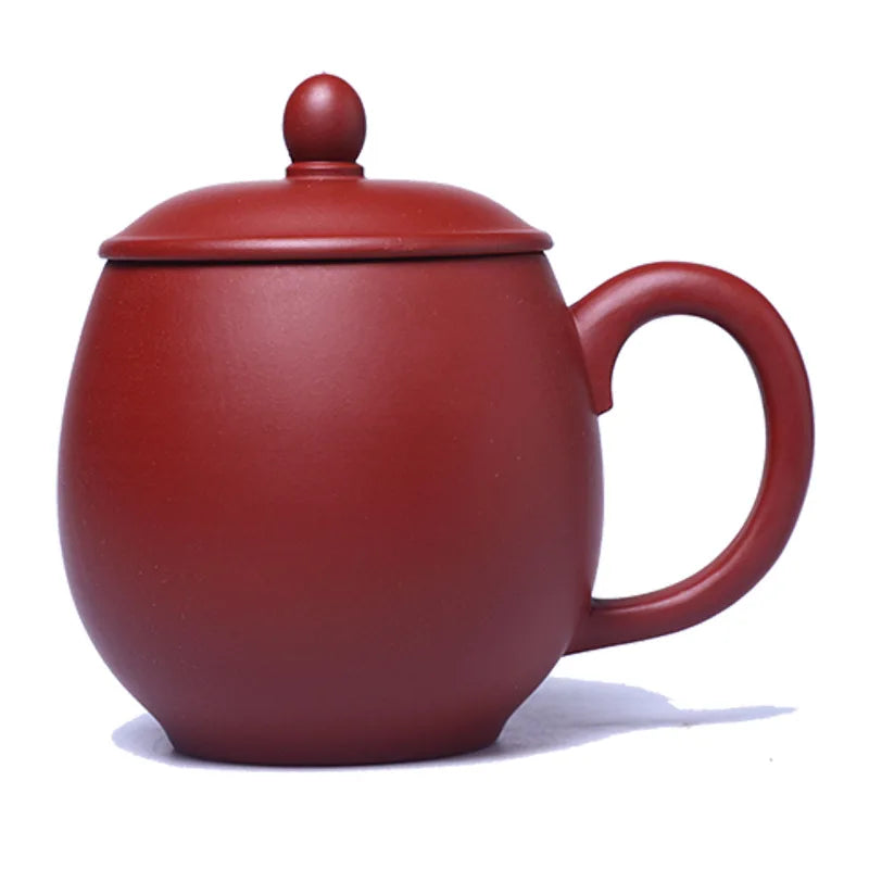 220cc Yixing Dracaena Sanderiana Purple Clay Cup Handmade Purple Clay Cup with Cover Tea Set dahaopao Tea Cup