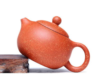 220cc Yixing Purple Clay Pot Hand-painted Dragon Blood Sand Tea Pot Xishi Pot Tea Coffee Teapot and Cup Set Heated Kettle Puer