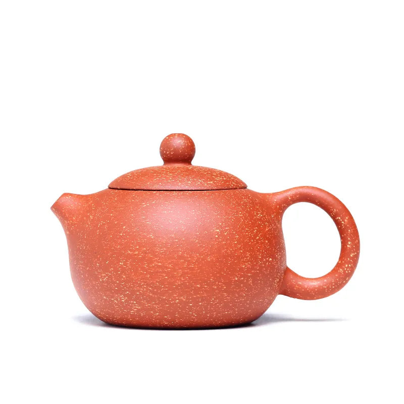 220cc Yixing Purple Clay Pot Hand-painted Dragon Blood Sand Tea Pot Xishi Pot Tea Coffee Teapot and Cup Set Heated Kettle Puer
