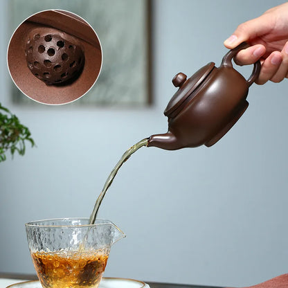 220cc Yixing Purple Clay Small Tea Set Include 1 Pot4 Cups Xishi Pot  Ceremony zisha Ceramic Pottery Teacup china Kung Fu Tea