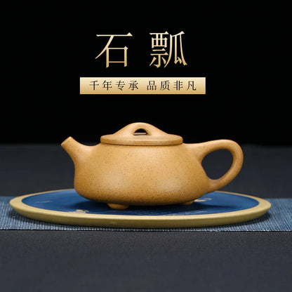 220cc Yixing Purple Clay Tea Pot Raw Ore Section Mud Plum Orchid Bamboo Chrysanthemum Beauty Kettle Handmade Zisha Teapot