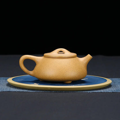 220cc Yixing Purple Clay Tea Pot Raw Ore Section Mud Plum Orchid Bamboo Chrysanthemum Beauty Kettle Handmade Zisha Teapot