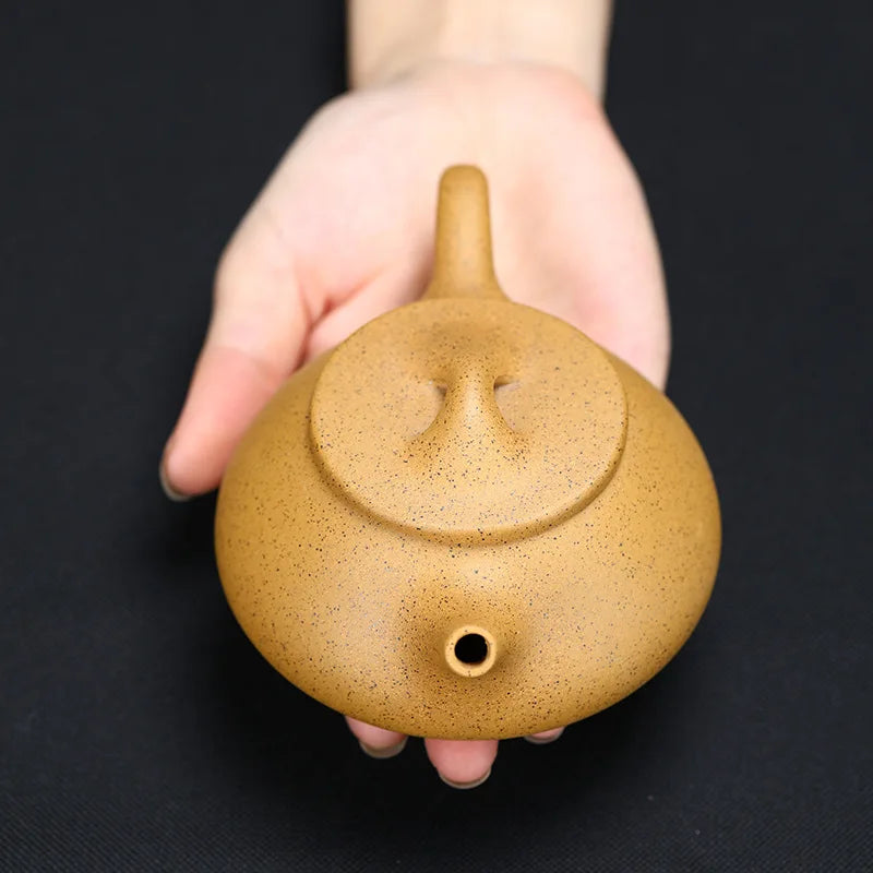220cc Yixing Purple Clay Tea Pot Raw Ore Section Mud Plum Orchid Bamboo Chrysanthemum Beauty Kettle Handmade Zisha Teapot