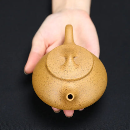 220cc Yixing Purple Clay Tea Pot Raw Ore Section Mud Plum Orchid Bamboo Chrysanthemum Beauty Kettle Handmade Zisha Teapot