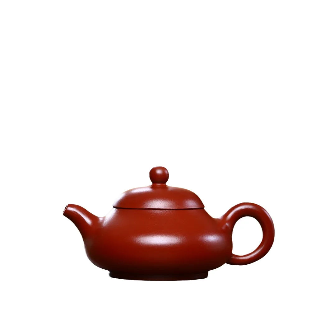 220cc Yixing Purple Clay Teapot Handmade Zhu Mud Kettle Chinese Beauty Tea Infuser Raw Ore Zisha Tea Pot Home Drinkware