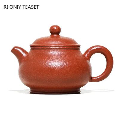 220ml Authentic Yixing Purple Clay Teapots Famous Handmade Tea Pot Raw Ore Beauty Kettle Chinese Zisha Tea Set Teaware Gifts
