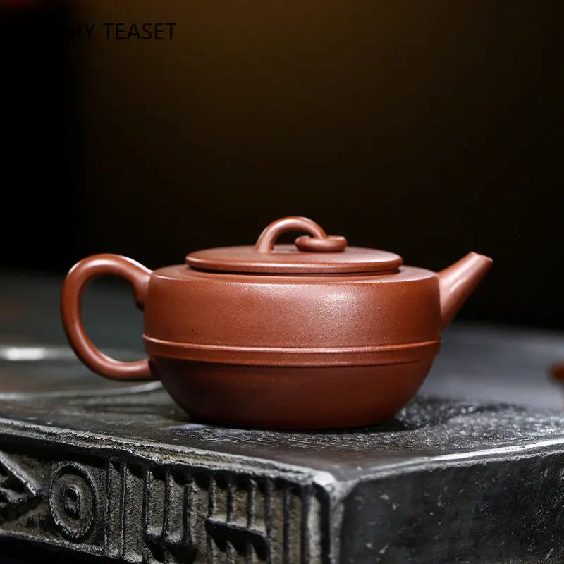 220ml Authentic Yixing Raw Ore Purple Clay Teapots Creative Famous Artists Handmade Tea Pot Beauty Kettle Chinese Zisha Tea Set