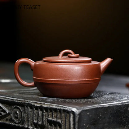 220ml Authentic Yixing Raw Ore Purple Clay Teapots Creative Famous Artists Handmade Tea Pot Beauty Kettle Chinese Zisha Tea Set