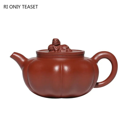 220ml Chinese Yixing High-end Purple Clay Teapots Famous Handmade Tea Pot Raw Ore Dahongpao Mud Kettle Zisha Tea Set Collection