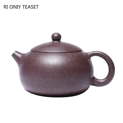 220ml Chinese Yixing Purple Clay Teapot Master Handmade Xishi Tea Pot Raw Ore Colorful Mud Kettle Authentic Zisha Tea Set Gifts
