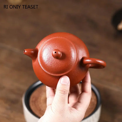 220ml Chinese Yixing Purple Clay Teapots Raw Ore Beauty Kettle Famous Artists Handmade Tea Pot Teaware Authentic Zisha Tea Set