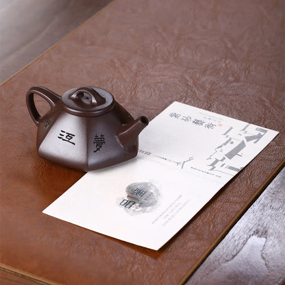 220ml Chinese Yixing Purple Clay Teapots Raw Ore Zhu Mud Stone Scoop Tea Pot Household Zisha Beauty Kettle Tea Set Accessories