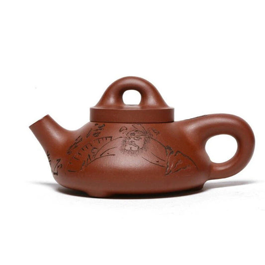 220ml Chinese Yixing Raw Ore Purple Clay Teapots Famous Handmade Stone Scoop Tea Pot Kettle High-end Zisha Tea Set Collection