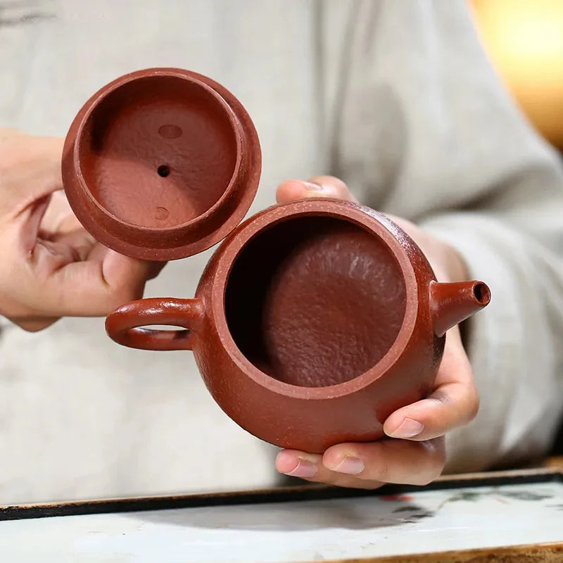 220ml Handmade Yixing Purple Clay Tea Pot Chinese Boutique Teapot Tradition Filter Beauty Tea Infuser Authentic Zisha Tea Set