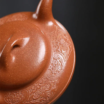 220ml High-end Yixing Handmade Purple Clay Teapot Beauty Kettle Famous Artists Hand-carved Tea Pot Chinese Raw Ore Zisha Tea Set