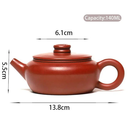 220ml High-end Yixing Purple Clay Teapots Master Handmade Dragon Egg Shape Tea Pot Kettle Customized Zisha Tea Set Collection
