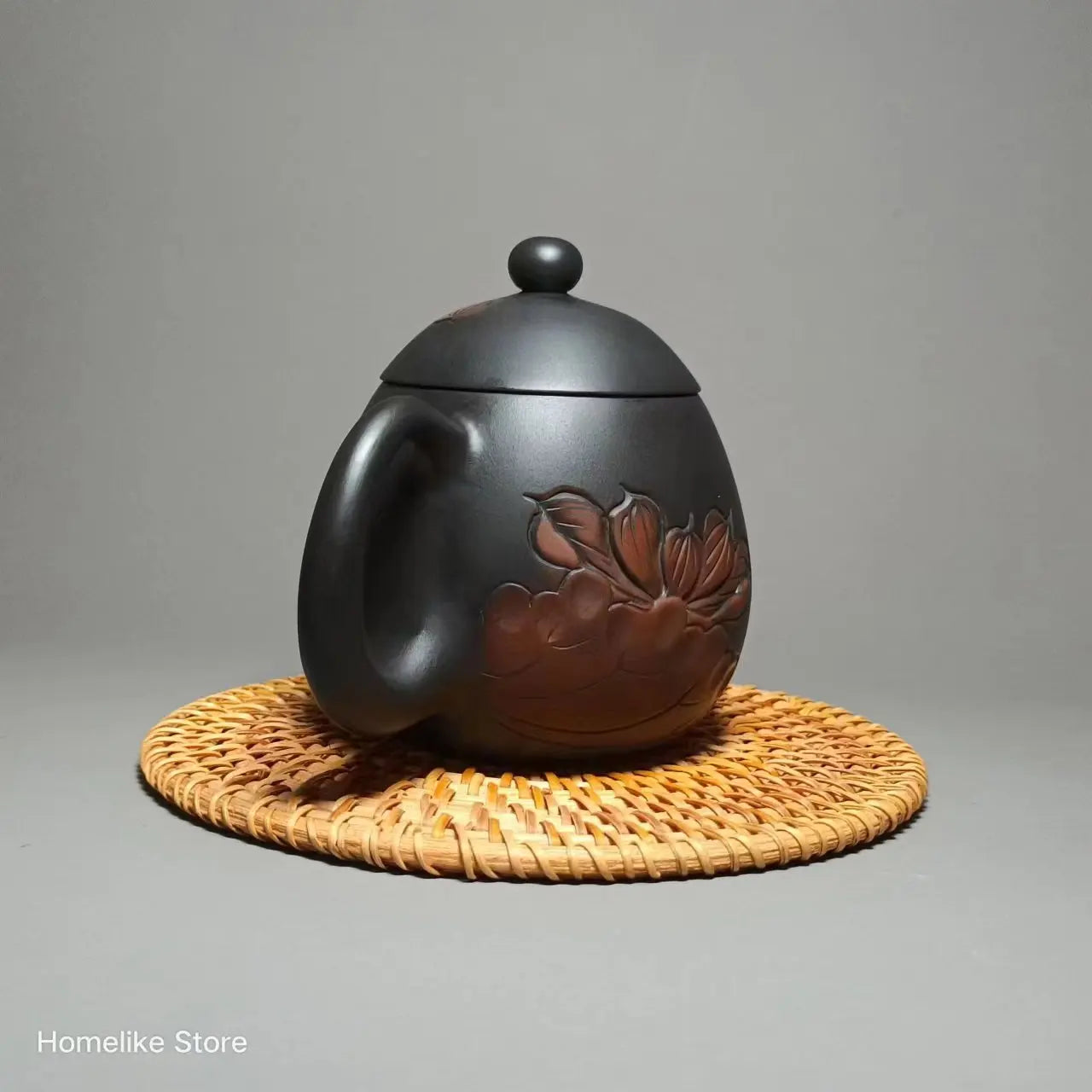 220ml Jianshui Purple Clay Handmade Lotus Carving Tea Pot(Not Yixing Zisha) Kung Fu Tea Set Drinkware Tea Ceremony