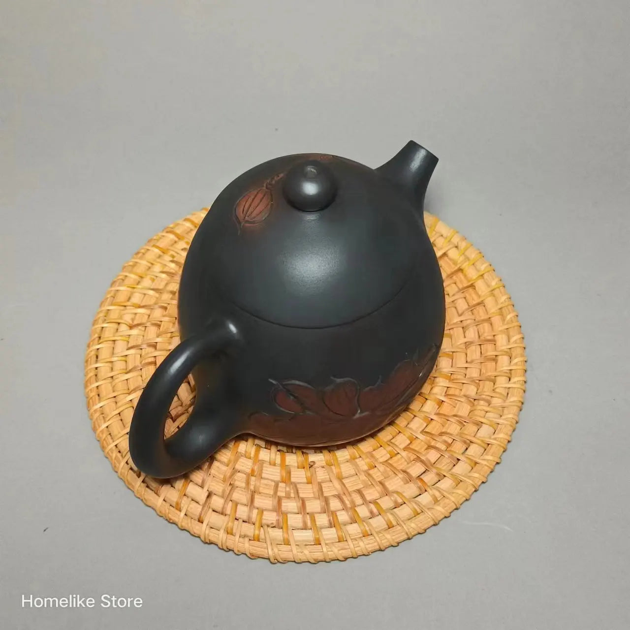 220ml Jianshui Purple Clay Handmade Lotus Carving Tea Pot(Not Yixing Zisha) Kung Fu Tea Set Drinkware Tea Ceremony