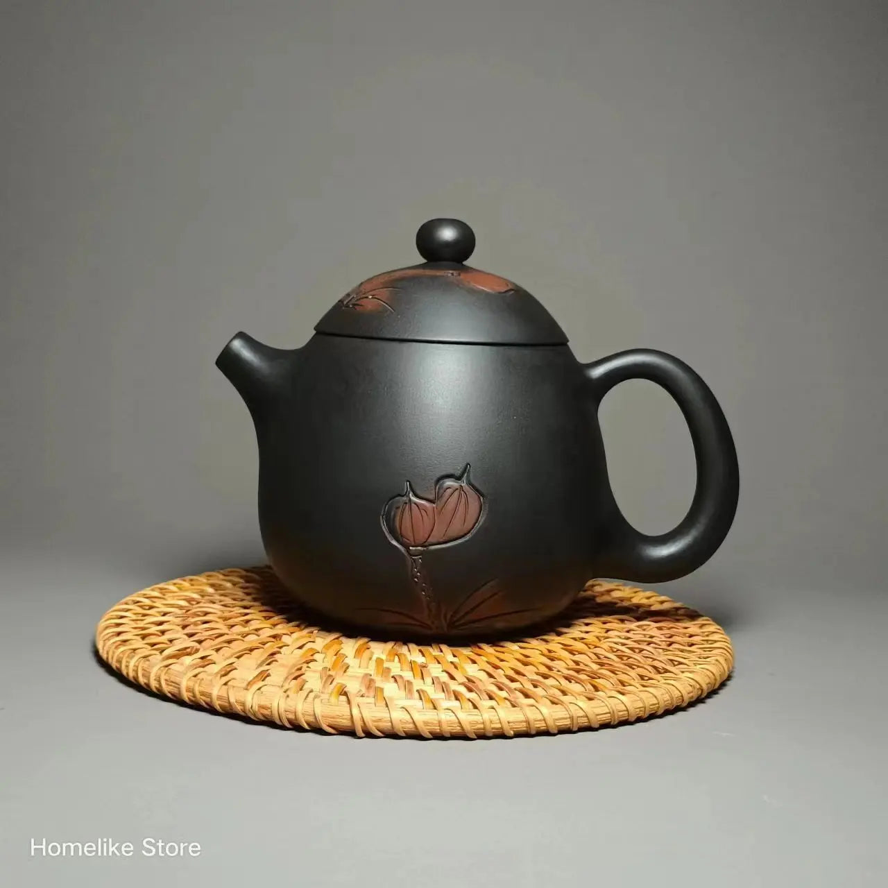 220ml Jianshui Purple Clay Handmade Lotus Carving Tea Pot(Not Yixing Zisha) Kung Fu Tea Set Drinkware Tea Ceremony