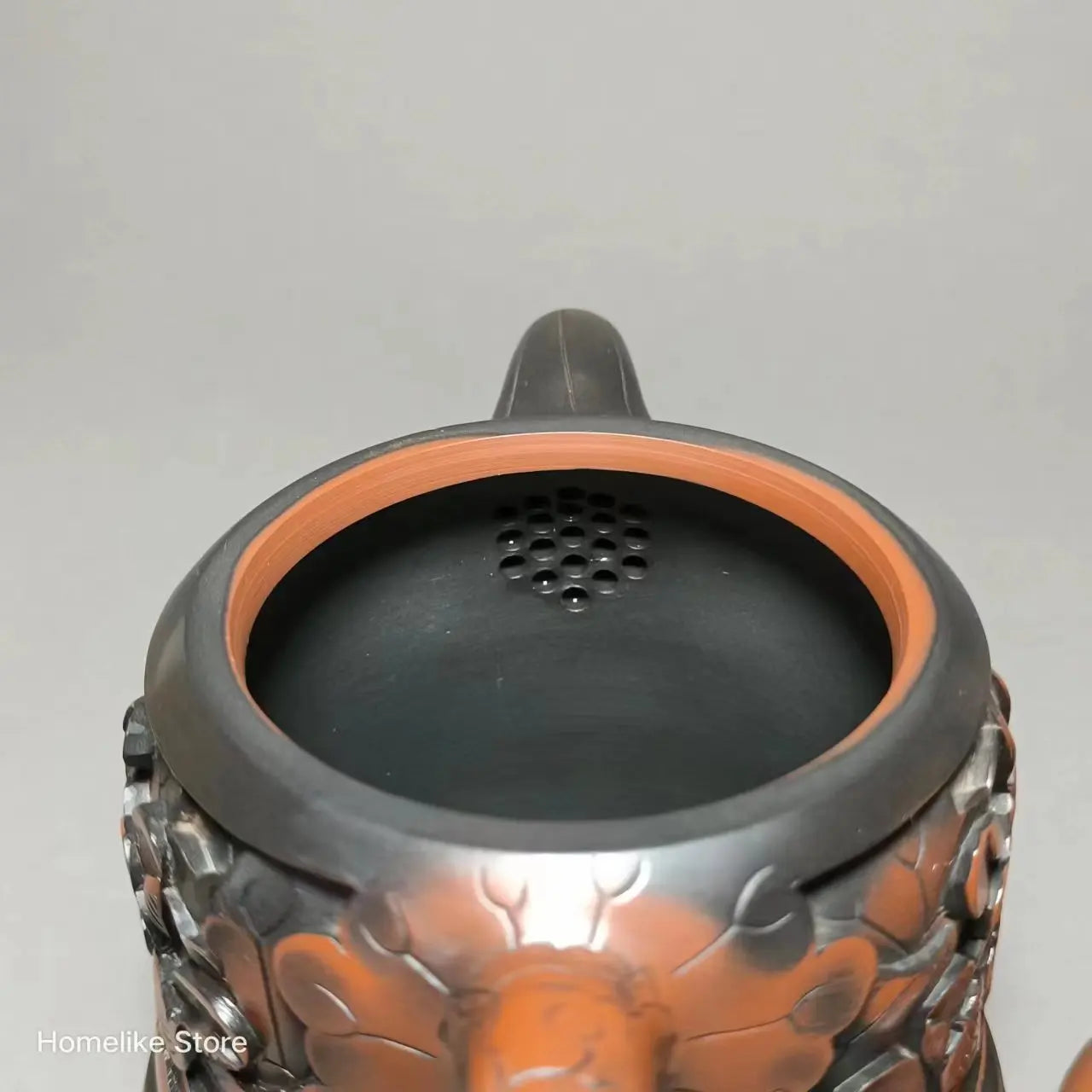 220ml Jianshui Purple Clay Pure Handmade Lotus Full Carving Tea Pot(Not Yixing Zisha) Kung Fu Tea Set Drinkware Tea Ceremony