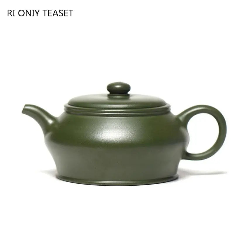 220ml Yixing Famous Purple Clay Teapots Handmade Tea Pot Raw Ore Green Mud Beauty Kettle Chinese Zisha Tea Set Teaware Gifts