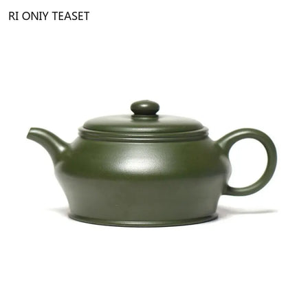 220ml Yixing Famous Purple Clay Teapots Handmade Tea Pot Raw Ore Green Mud Beauty Kettle Chinese Zisha Tea Set Teaware Gifts