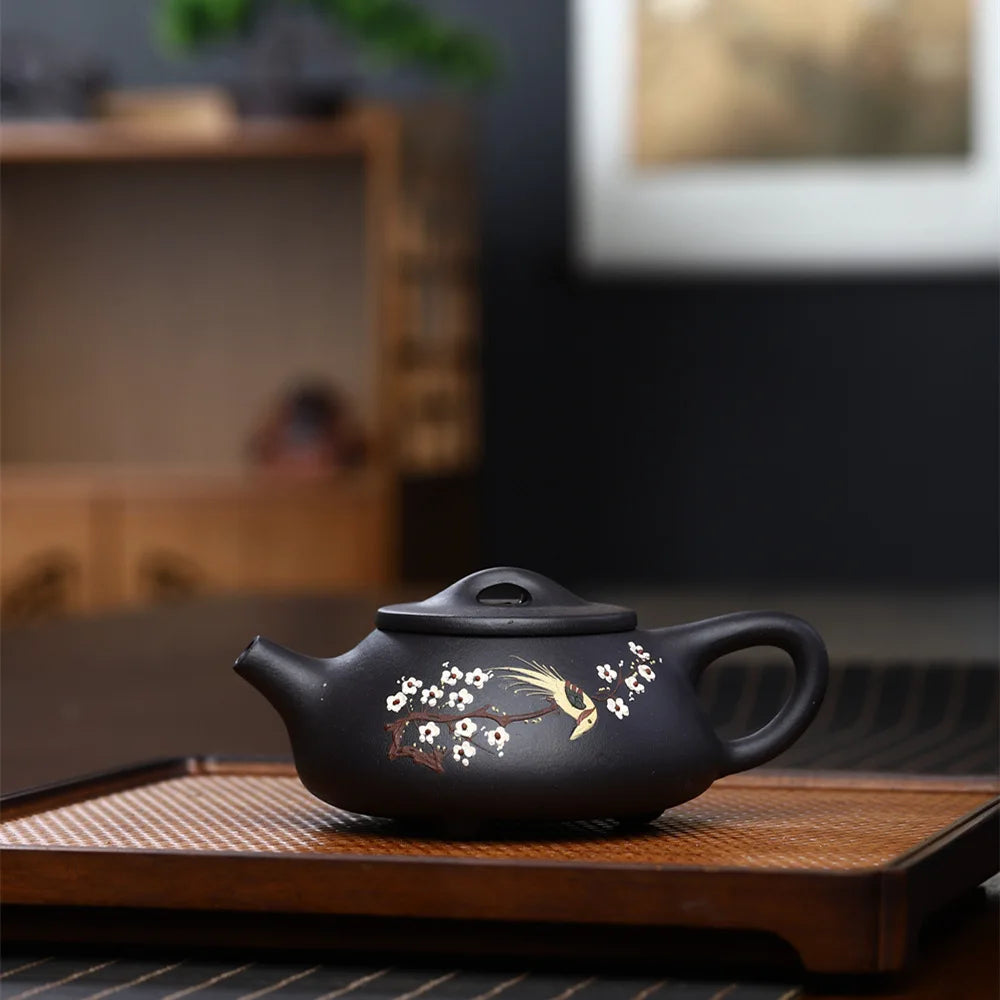 220ml Yixing Purple Clay Teapot Handmade Filter Xishi Tea Pot Chinese Authentic Zisha Tea Set Kettle Customized Gifts