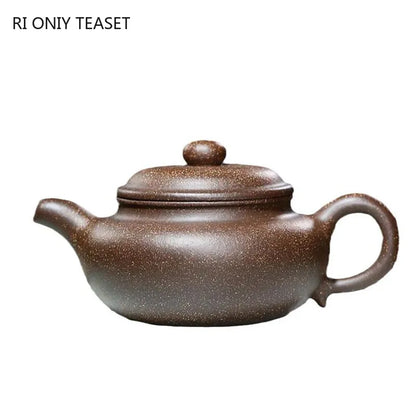 220ml Yixing Purple Clay Teapots Authentic Handmade Antique Tea Pot Raw Ore Multicolored Mud Beauty Kettle Chinese Zisha Tea Set