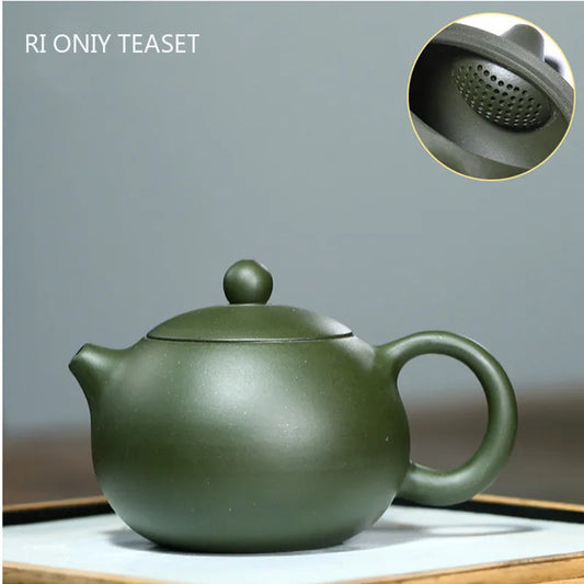 220ml Yixing Purple Clay Teapots Ball Hole Filter Tea Pot Beauty Kettle Raw ore Handmade Tea Set Zisha Customized Authentic