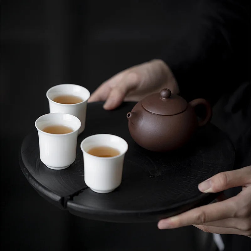 220ml Yixing Purple Sand Xishi Tea Pot Kung Fu Tea Set Ceramic Purple Tea Pot Raw Mineral Small Capacity Purple Sand Pot