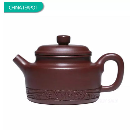 170ml Yixing Authentic Purple Clay Teapots High-end Handmade Tea Pot Raw Ore Dragon Blood Sand Kettle Chinese Zisha Tea Set