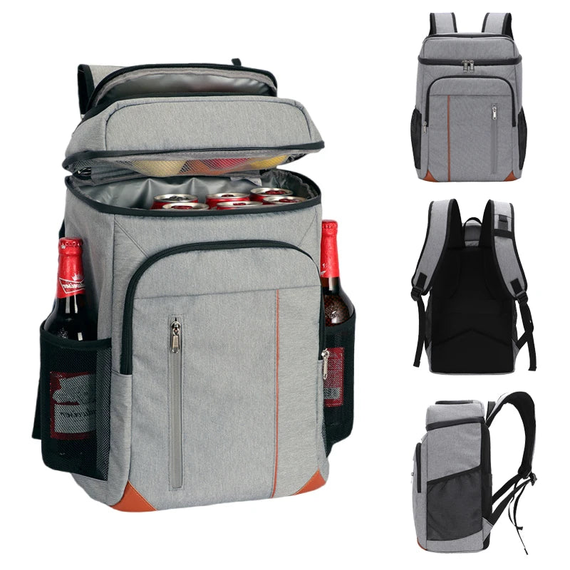 22L Cooler Bag 100% Leakpoof Large Insulated Outdoor Picnic Beach Thermal Lunch Bags Car Refrigerator Food Waterproof Backpack