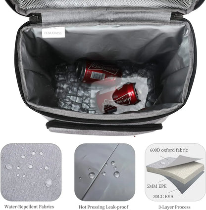 22L Cooler Bag 100% Leakpoof Large Insulated Outdoor Picnic Beach Thermal Lunch Bags Car Refrigerator Food Waterproof Backpack