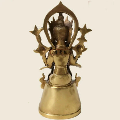 22cm Bronze Buddhism Amitabha Rinpoche Metteyya Maitreya Tathagata Buddha Statue